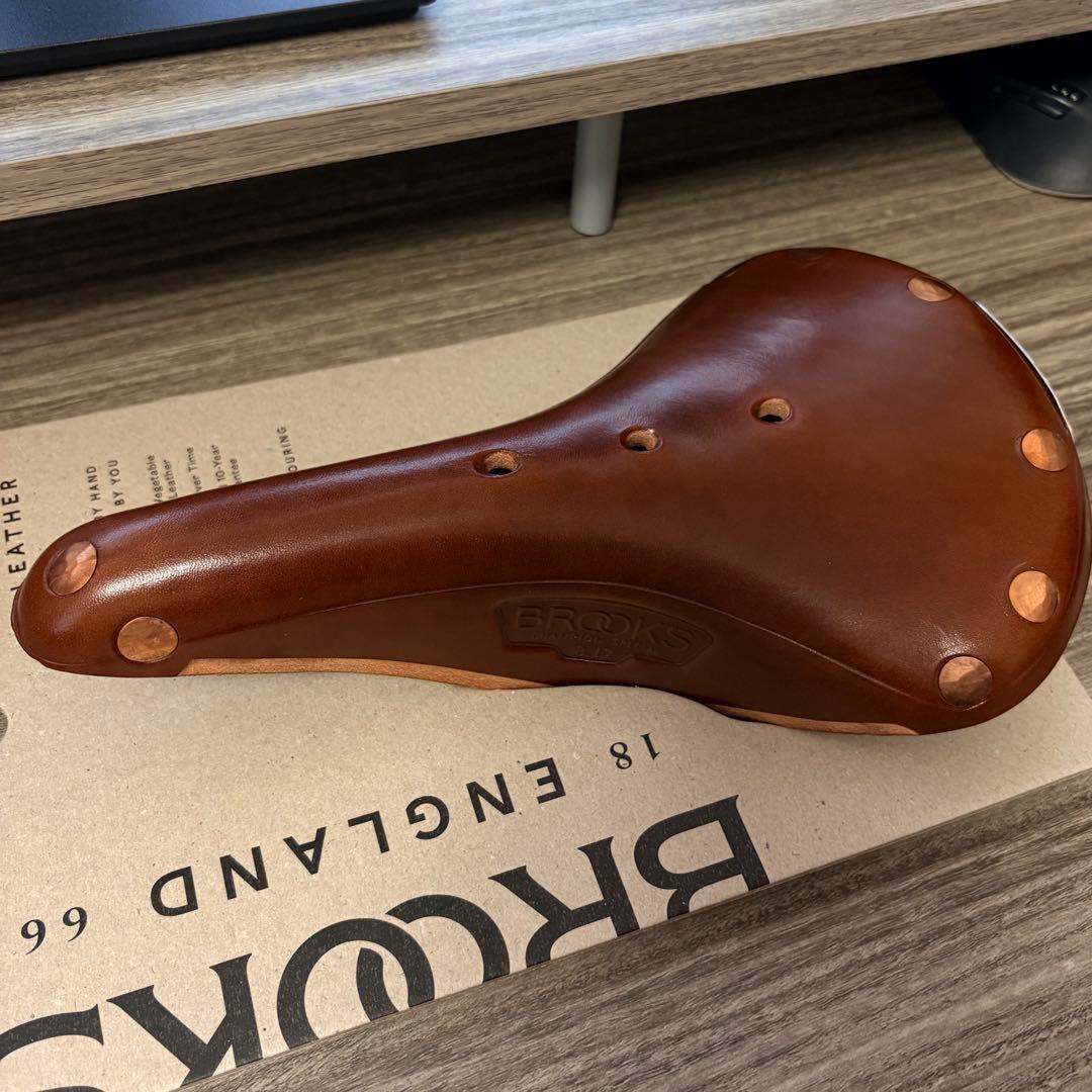 【新品未使用】Brooks レザーサドル B17 スペシャル チタン ブラウン