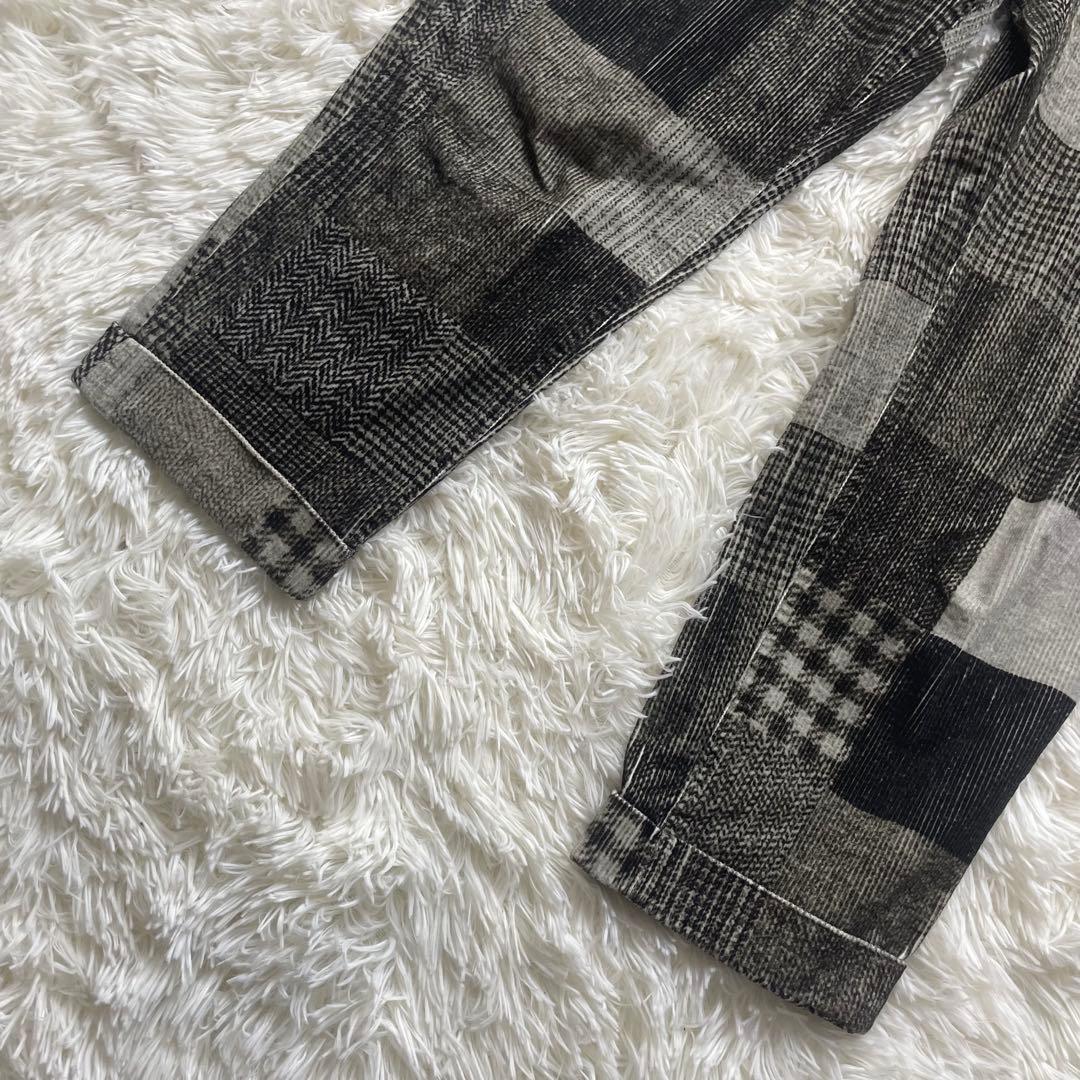 極美品✨　BEAMS PLUS コーデュロイ パッチワークプリント パンツ