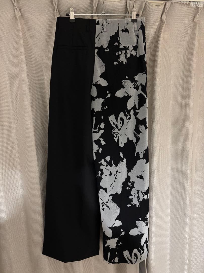 パンツ ORIMI BIG BIG SLACKS FLOCKY WOOL BLACK