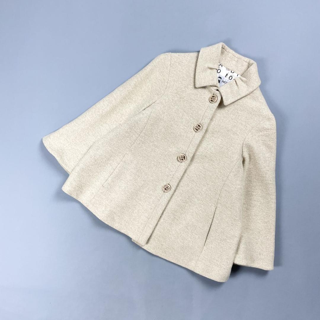 美品 スタジオピッコーネ ショートコート ベージュ サイズ40*HD1369