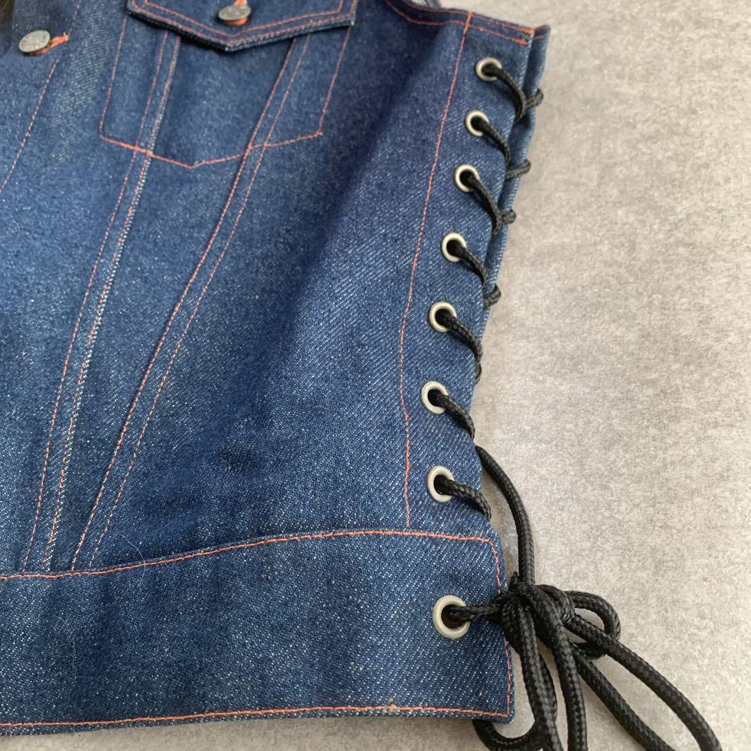 バイク乗り　BARNSTORM MC TROOPS デニムベスト　東本昌平