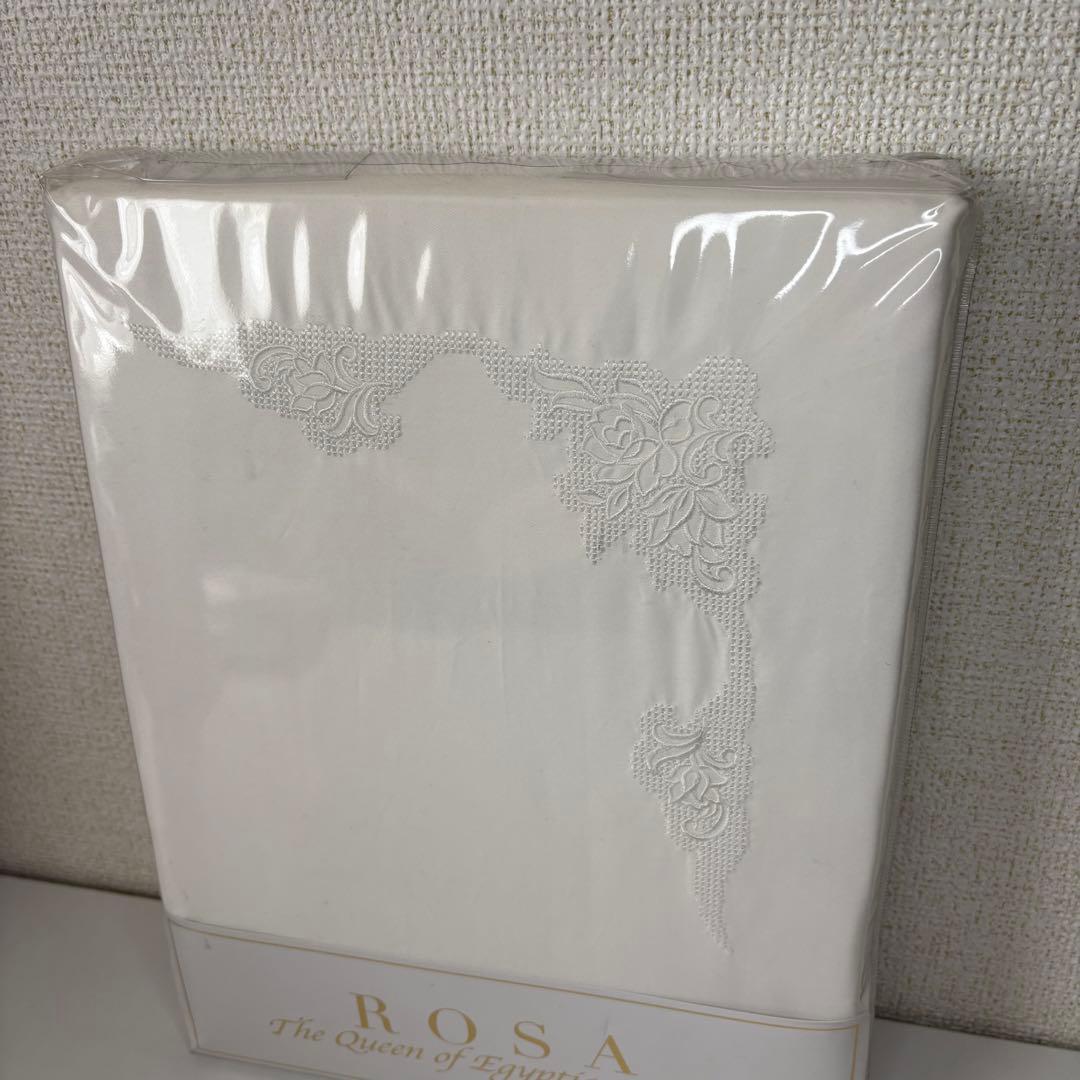 IDC 大塚家具　ROSA コンフォーターケース　クイーンサイズ　ギザ45 刺繍