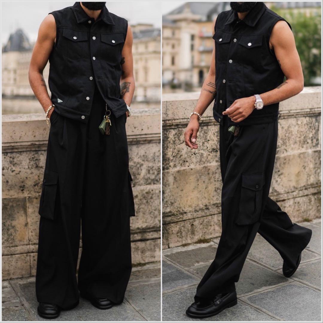 【DRIES VAN NOTEN】PIERS BIS PANTS BLACK