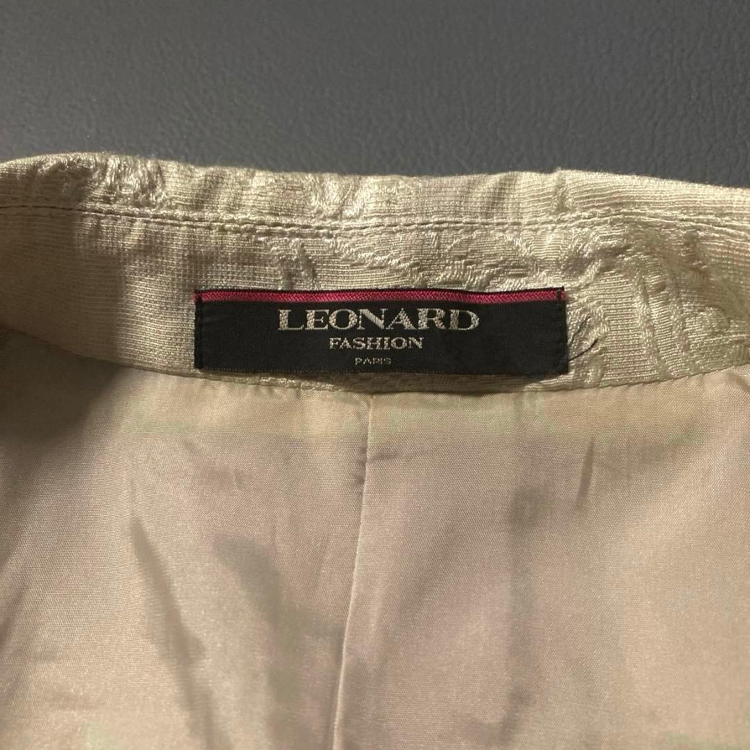 【クミコ】LEONARD　フラワージャガード 総柄 テーラードジャケット