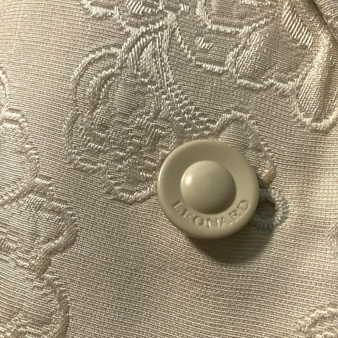 【クミコ】LEONARD　フラワージャガード 総柄 テーラードジャケット