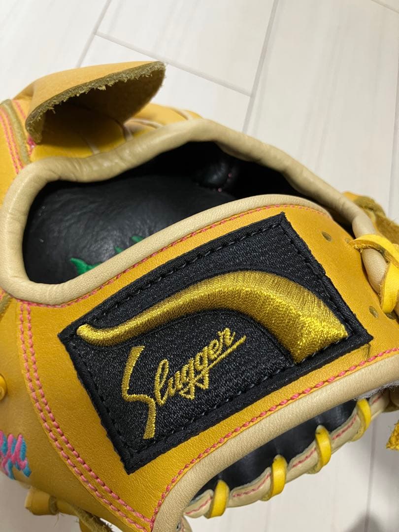 ビ*ド様 早い者勝ち！野球軟式久保田スラッガーGイエロー左投げオーダー　坂本勇人