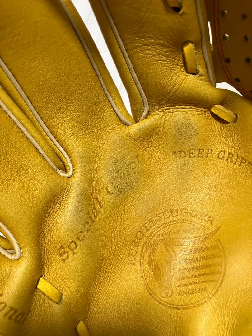 ビ*ド様 早い者勝ち！野球軟式久保田スラッガーGイエロー左投げオーダー　坂本勇人