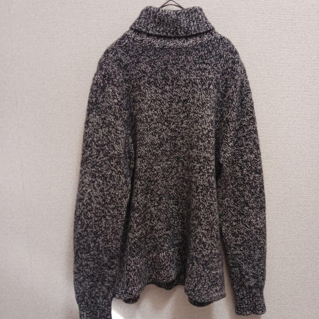 【ブルックスブラザーズ】カシミヤ 霜降り タートルネックニット