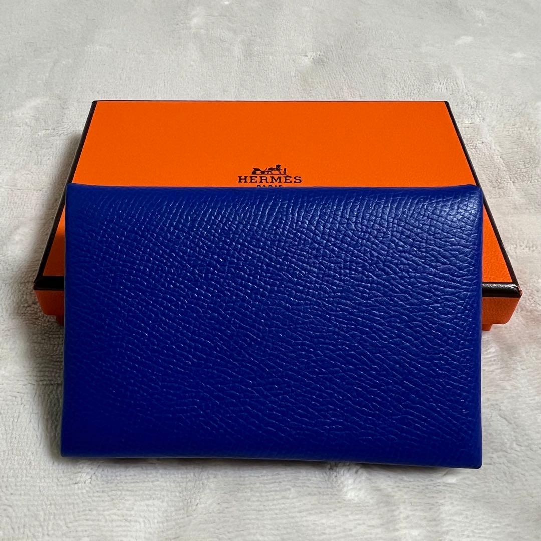 超美品！HERMES エルメス カルヴィ 名刺入れ カードケース C刻印
