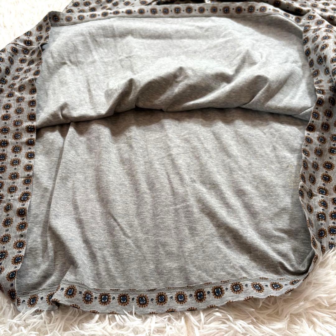 試着のみ✨45R スルジャプリントワンピース　ドット　小紋　0サイズ