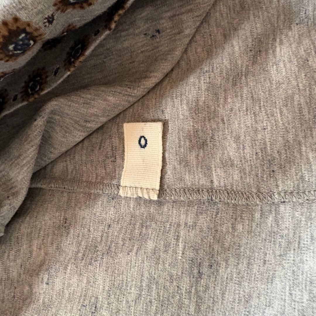 試着のみ✨45R スルジャプリントワンピース　ドット　小紋　0サイズ