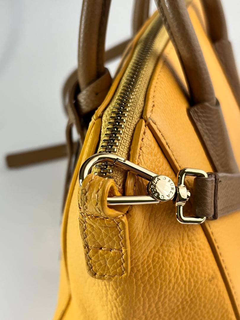 FURLA フルラ　テッサ　2wayイエローレザーバッグ　ビタミンカラー✨