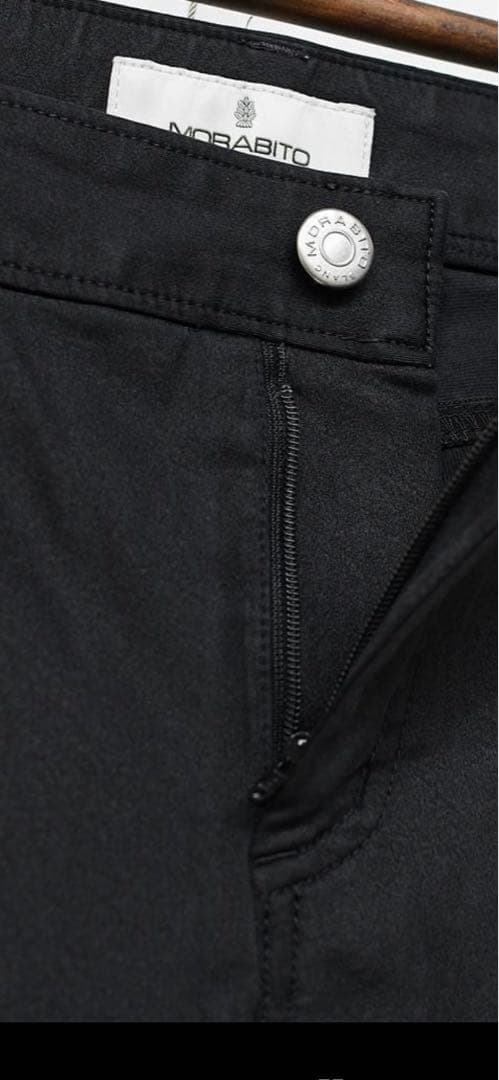 MORABITO モラビト　テーパードパンツ ストレッチ 38 黒