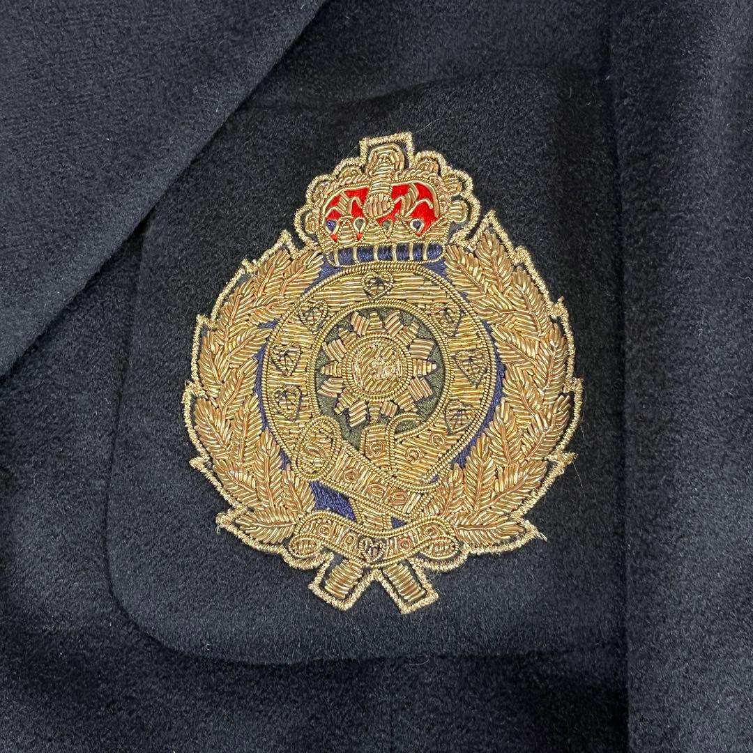 レア ESCADA 金ボタン カシミヤ100% エンブレム テーラードジャケット