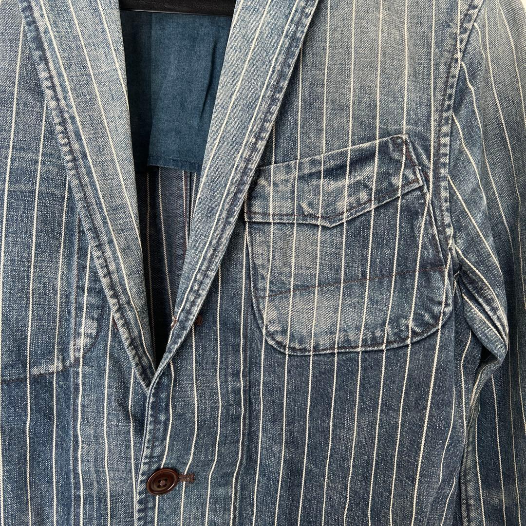 Polo Ralph Lauren デニムストライプテーラードジャケット