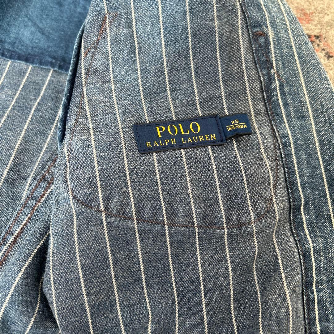 Polo Ralph Lauren デニムストライプテーラードジャケット