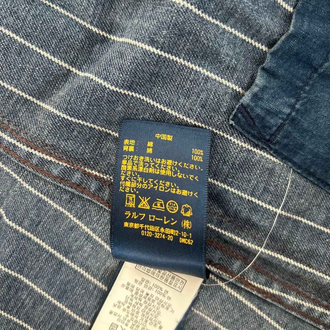 Polo Ralph Lauren デニムストライプテーラードジャケット