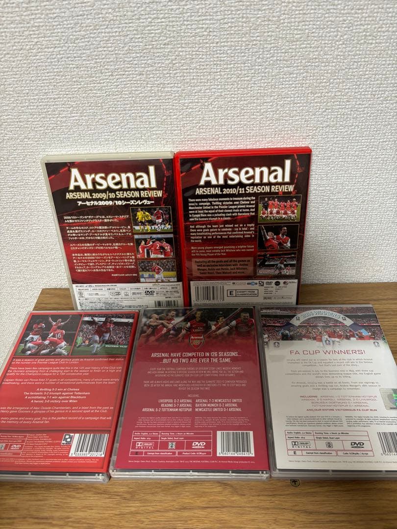 ③ DVD アーセナル　シーズンレヴュー　2009〜2014 5枚まとめ