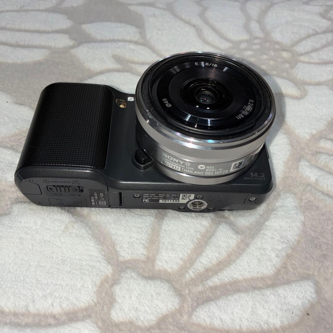 Sony α NEX-3ミラーレス一眼16mm 2.8 バッテリー3つ