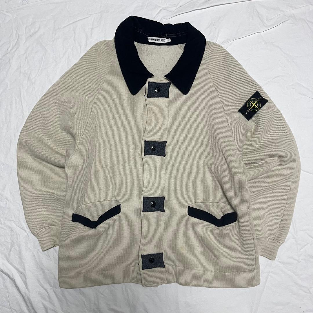 ジャケット・アウター Stone  85AW Ribbed Knit cover all
