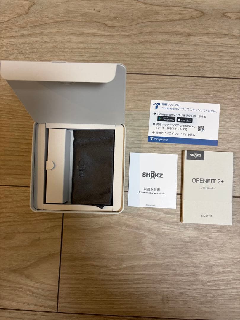 【未使用品】SHOKZ OPENFIT 2+ ワイヤレスイヤホン