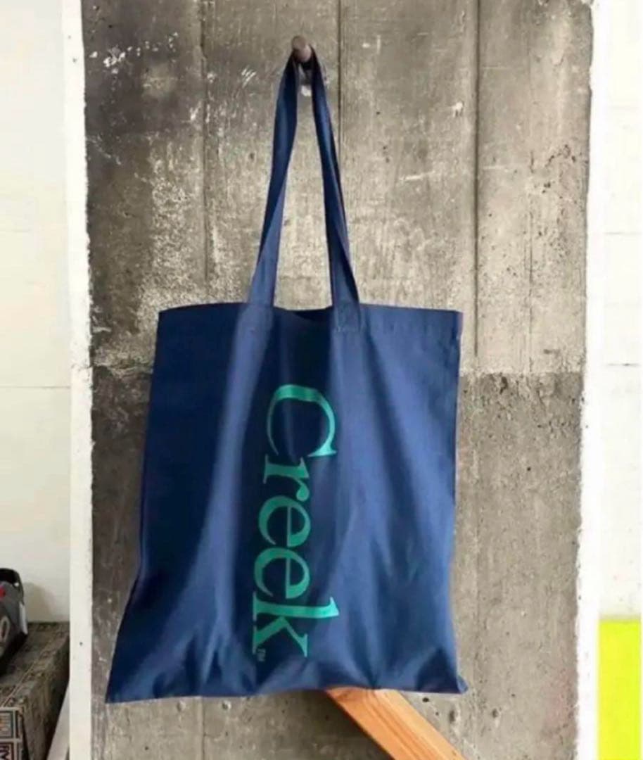 CREEK ANGLER'S DEVICE ロゴ トート バッグ ネイビー