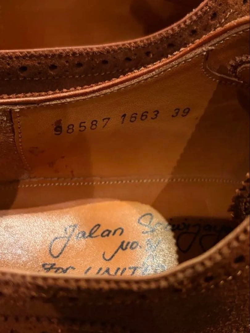 JALAN SRIWIJAYAスエード ウィングチップ25.5