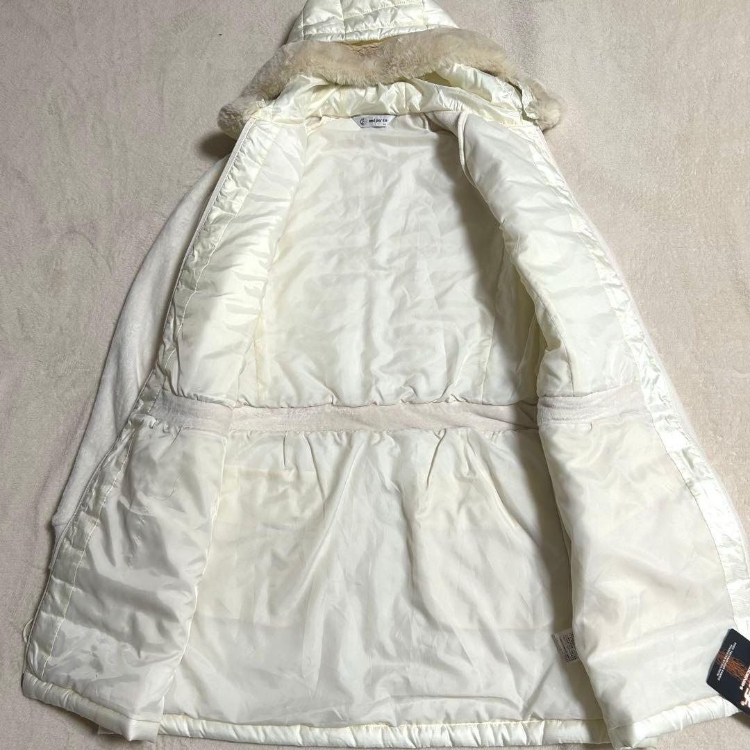 【新品タグ付】【訳あり品】and per se フード付中綿ワンピース ゴルフ