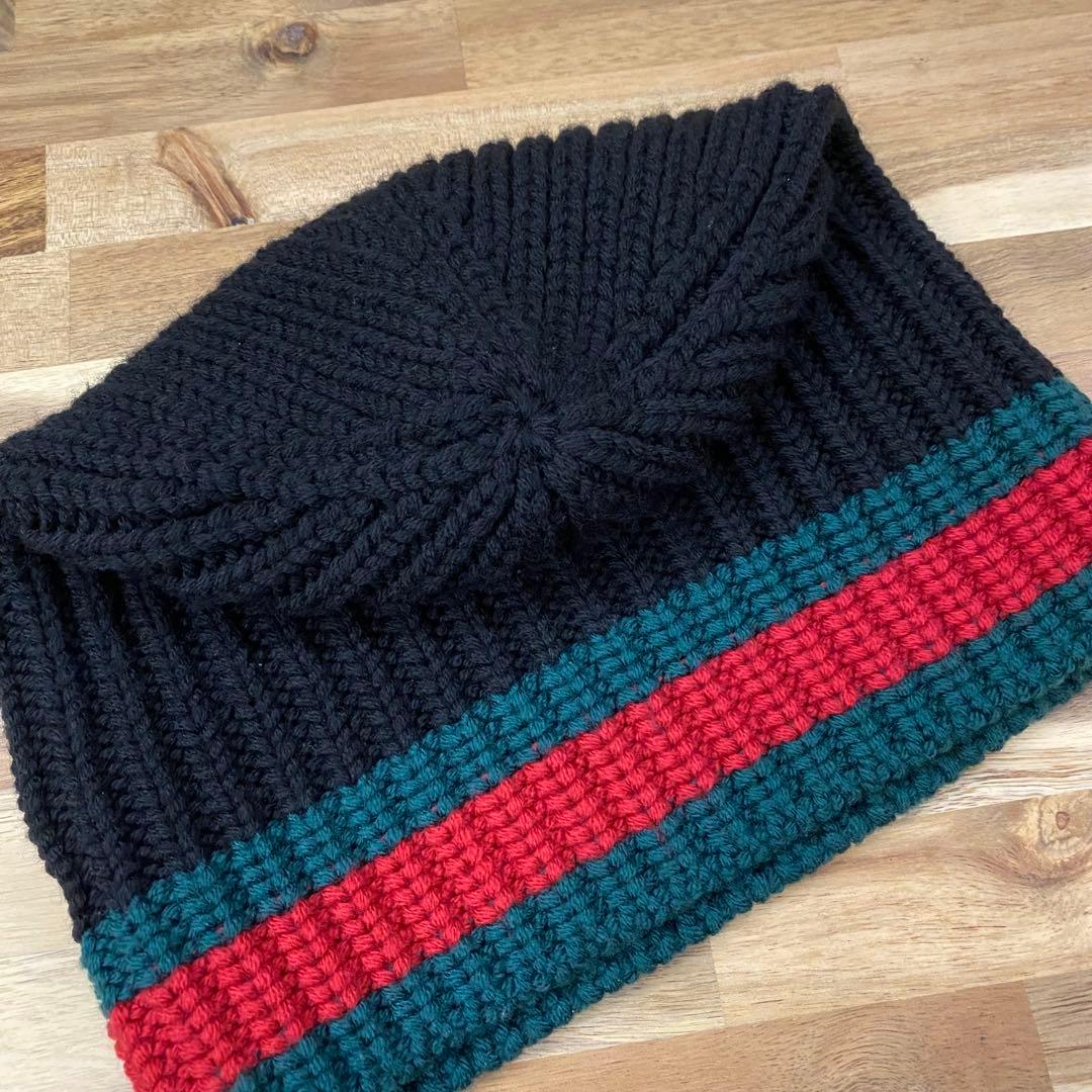 未使用級✨ GUCCI ウール100％ ビーニー ニット帽 定価42900円
