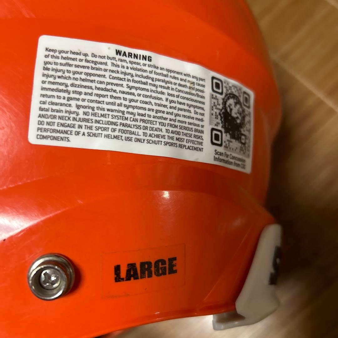 Schutt Riddell アメリカンフットボールヘルメット オレンジ