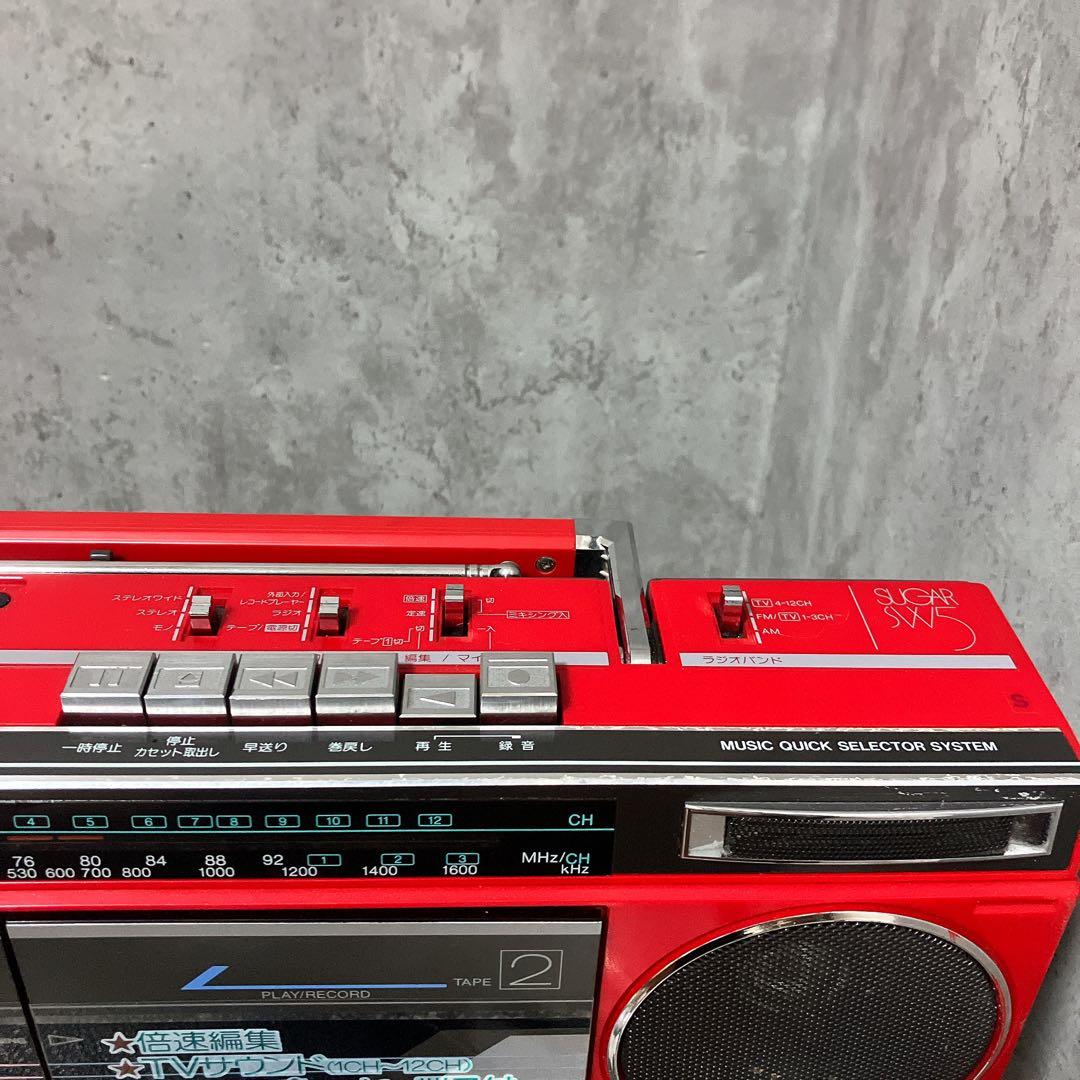 【希少】TOSHIBA ダブルカセット ラジカセ RT-SW5 簡易動作確認済み