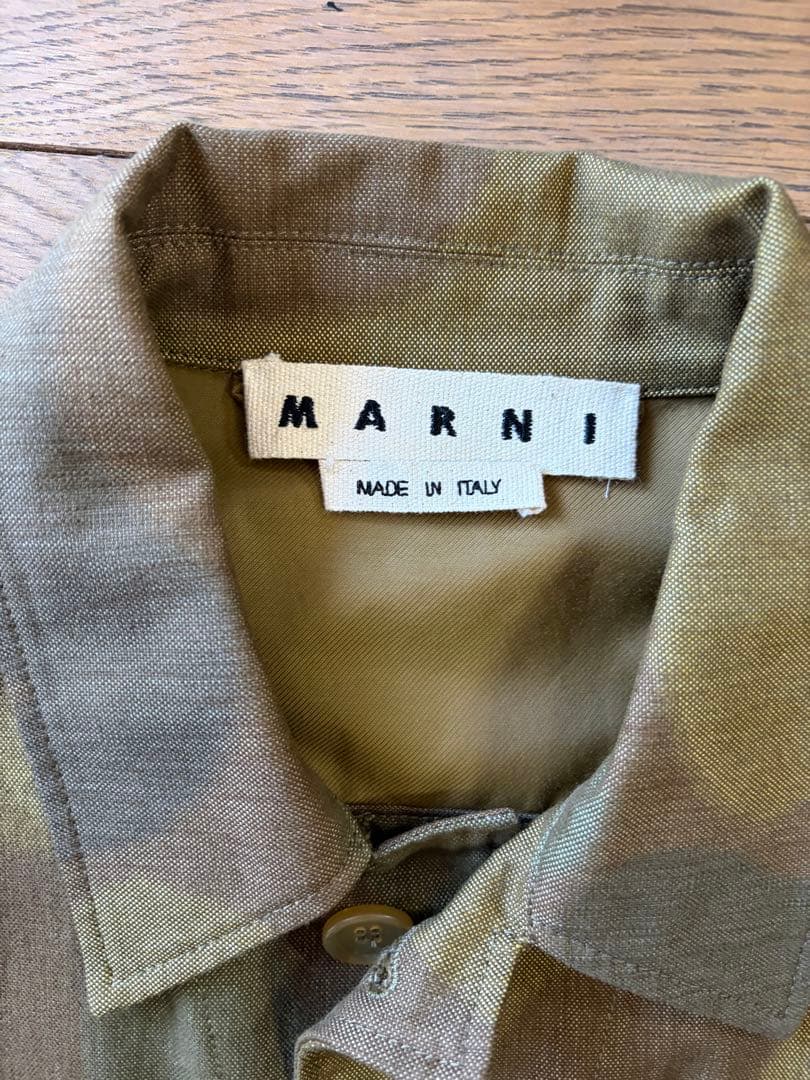 試着のみ美品:MARNI 迷彩柄 ミリタリージャケット　s 44