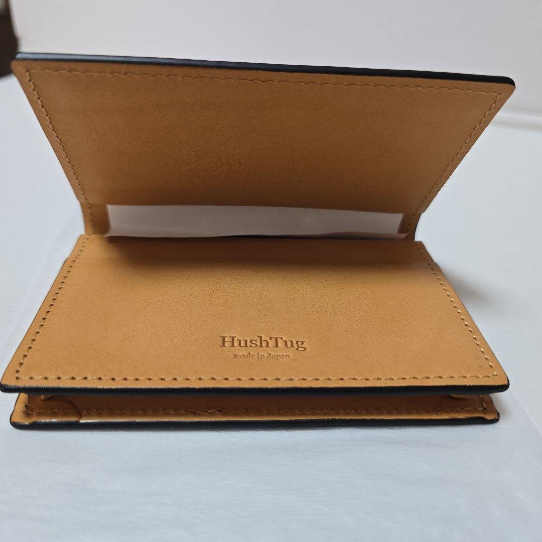 Hushtugハッシュタグ　コードバンカードケース 　ブラック