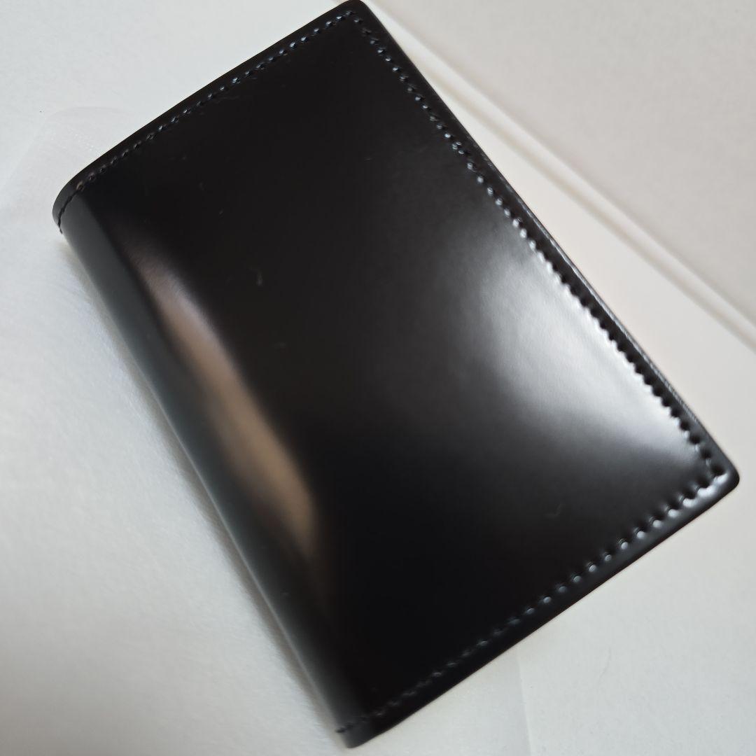 Hushtugハッシュタグ　コードバンカードケース 　ブラック