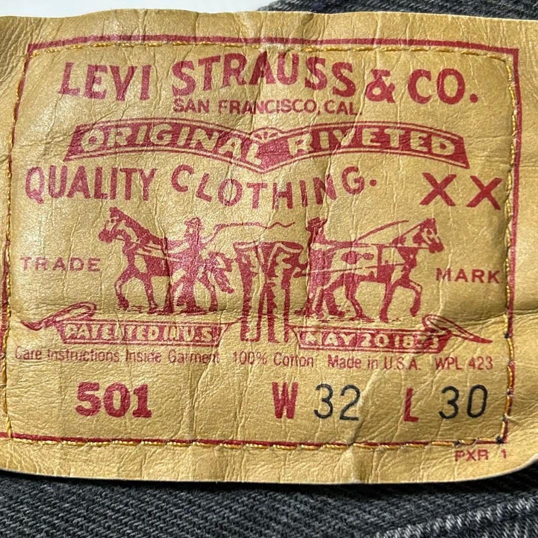【90s】 USA製　リーバイス　ブラックデニム　W32