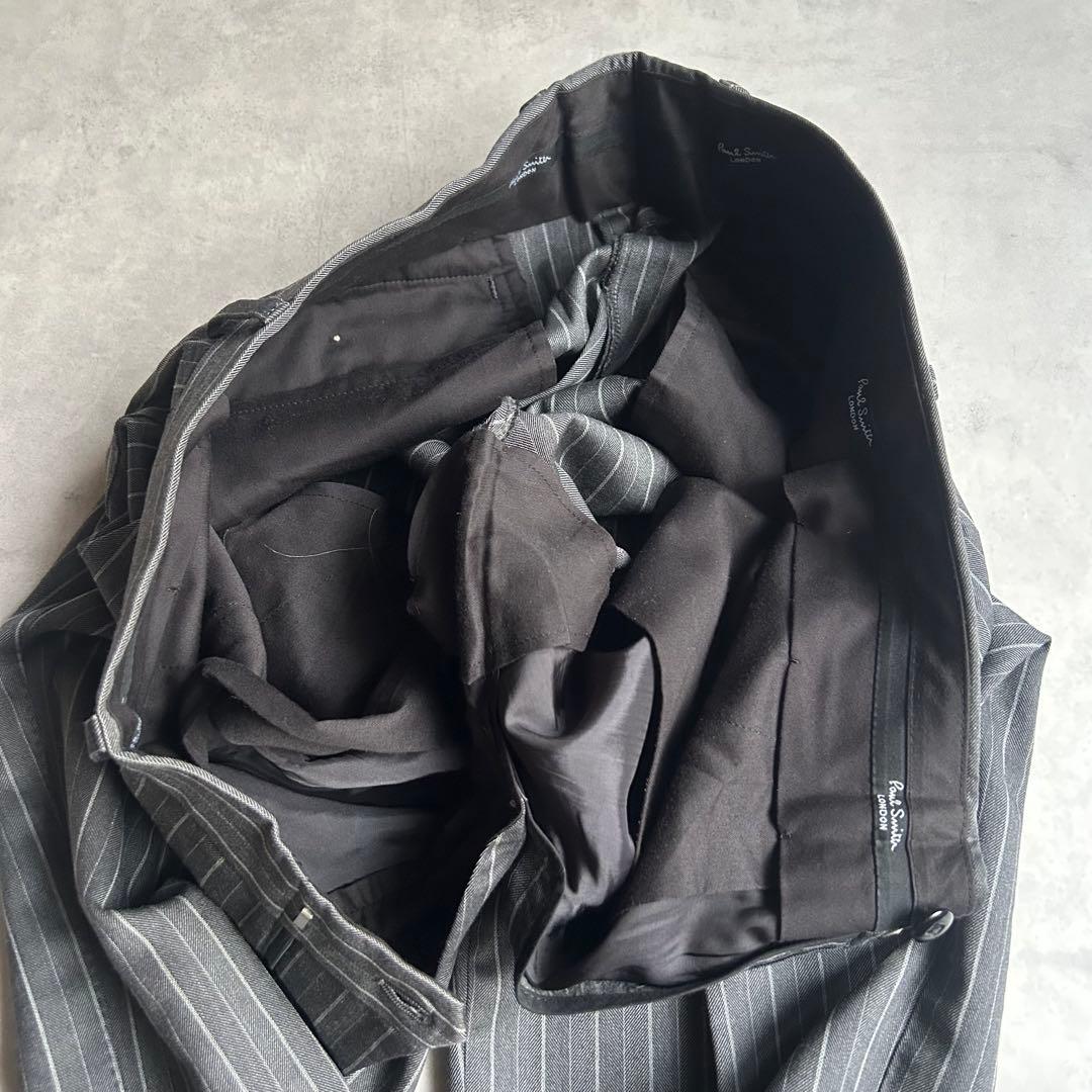 美品 ポールスミスロンドン スーツ セットアップ 総裏 2B 花柄 ストライプ