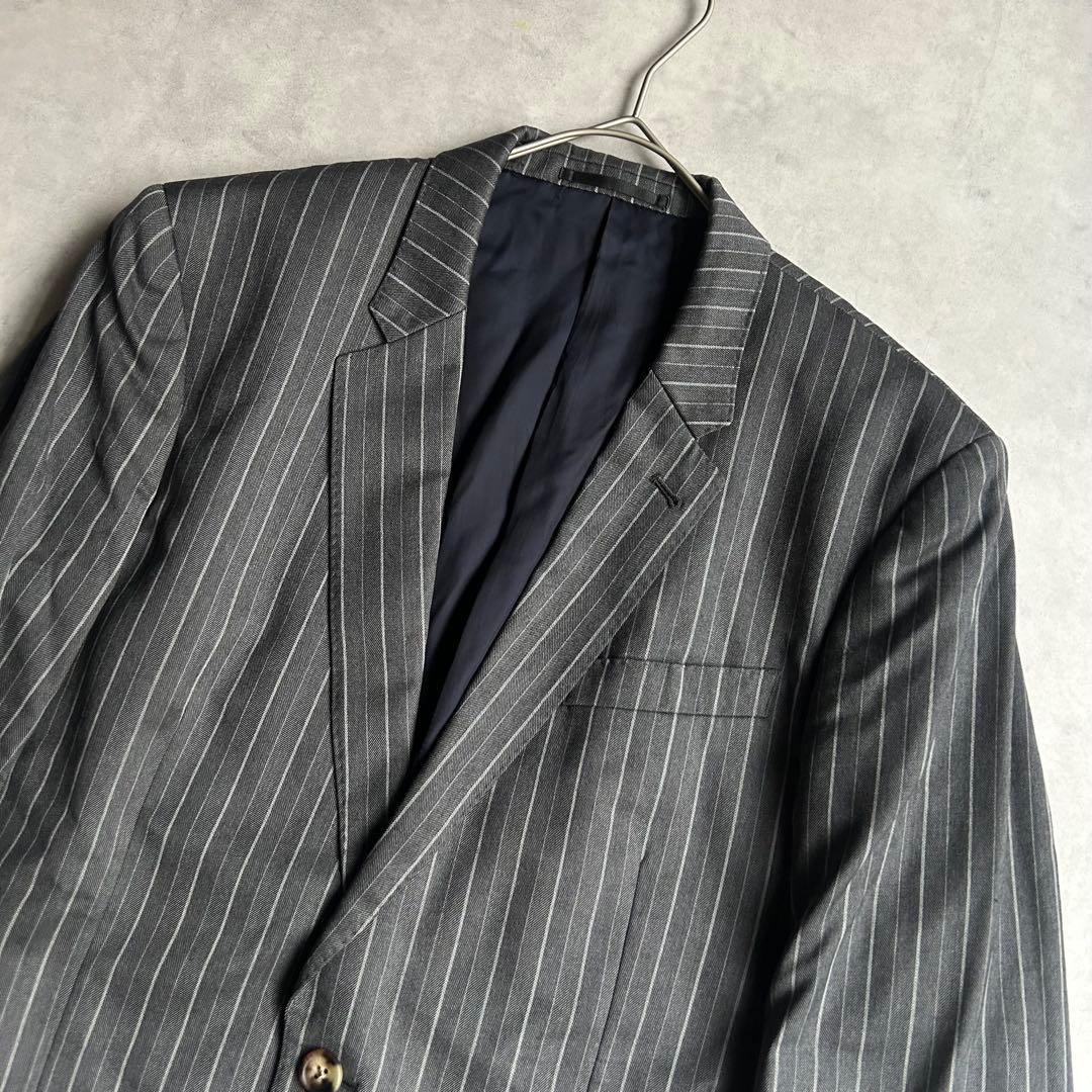 美品 ポールスミスロンドン スーツ セットアップ 総裏 2B 花柄 ストライプ