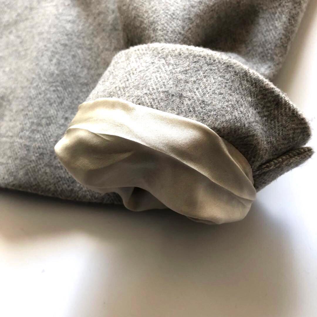 ★美品★ラルフローレン カシミヤ混テーラードジャケット グレー 秋冬 M