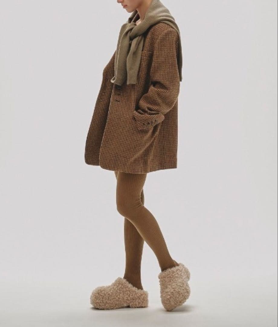 新品タグ付きtodayful チェック柄 テーラードジャケット 38