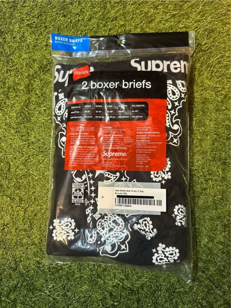 【新品未開封】Supreme Hanes Bandana Boxer Brief