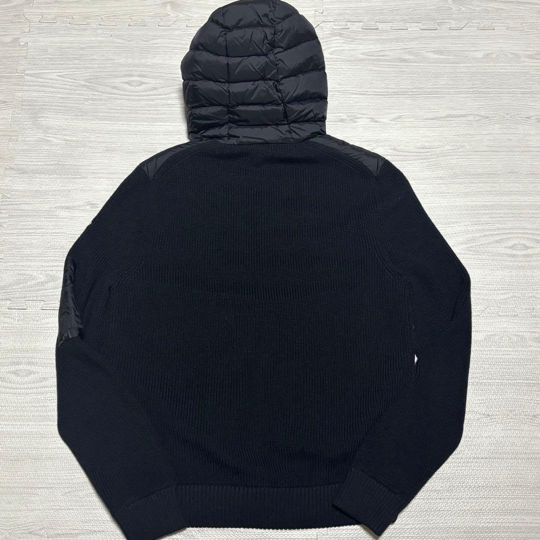 【極美品】モンクレール　ハイブリッドカーディガン　ブラック　XL