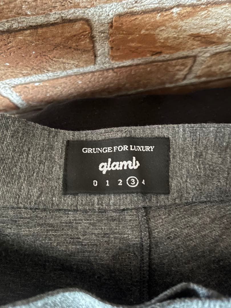 グラム glamb グレー サルエルパンツ スウェット素材