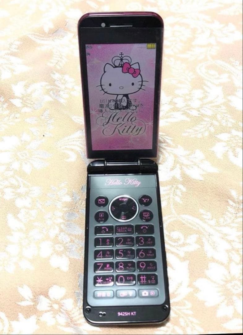 SoftBank＊ハローキティ携帯＊942SH KT ロゼ.ノワール