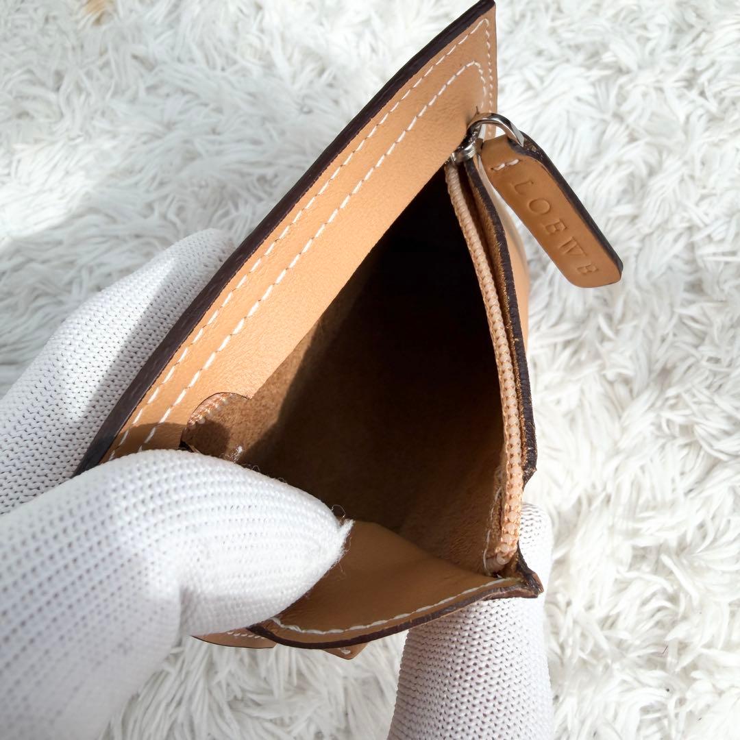 極美品✨付属完備 ロエベ Loewe レザー ケースポーチ 本革 キャメル