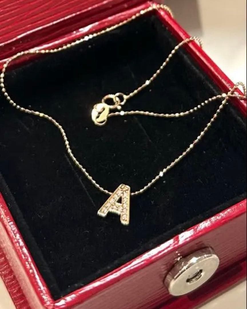 LIN'S ピンクゴールド 14金 ダイヤモンド ネックレス