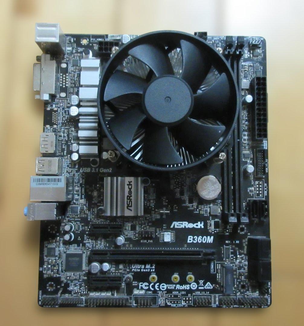 ASRock B360M，core i3-8100　マザーボードセット