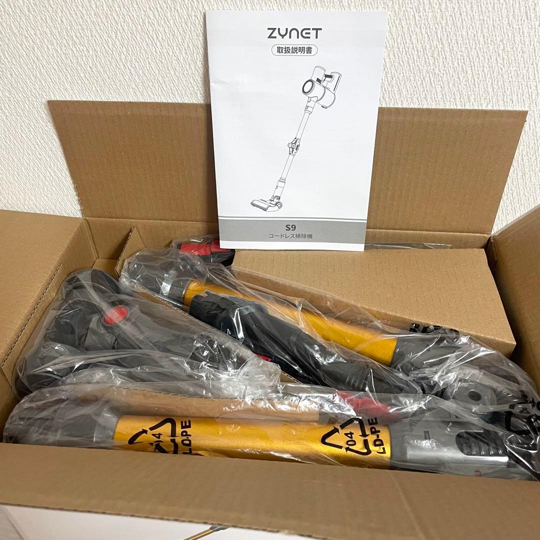 コードレス掃除機　折りたたみ式　70KPa超強力吸引　自立　軽量　サイクロン式