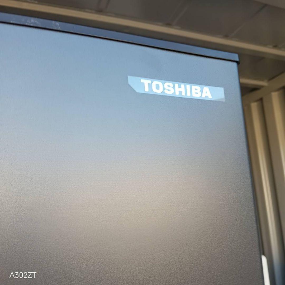 1128 設置込み　東芝　最新モデル　大型冷蔵庫　ブラック　3ドア