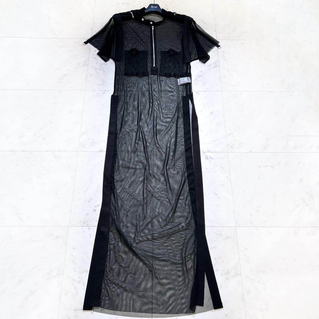 LIMI feu リミフゥ ヨウジヤマモト シアー シースルー ロングワンピース