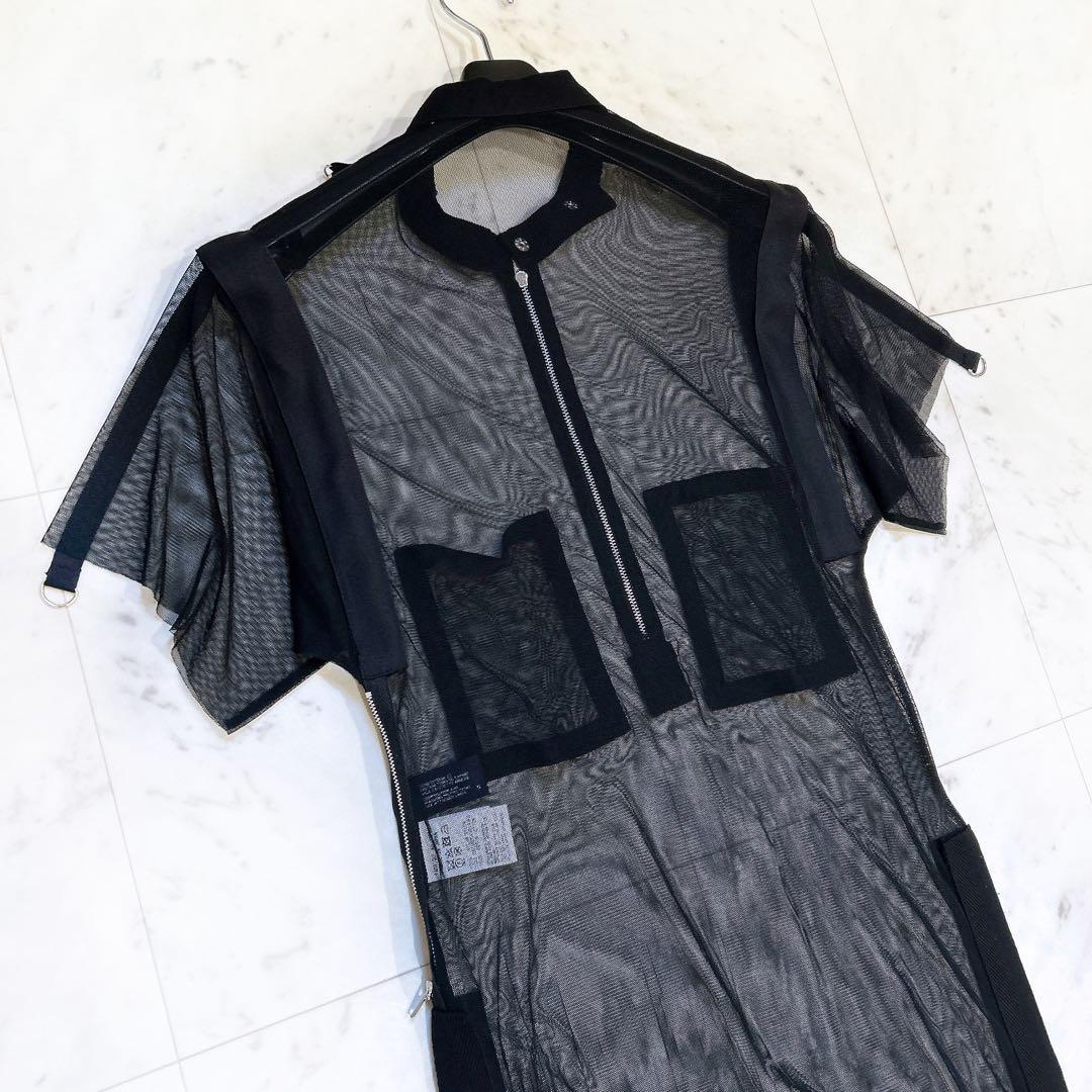 LIMI feu リミフゥ ヨウジヤマモト シアー シースルー ロングワンピース